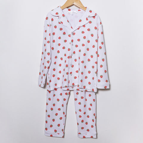 Strawberries Long Pajama Set