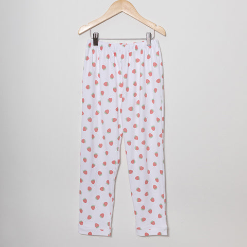 Strawberries Long Pajama Set