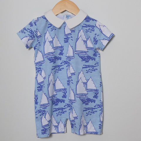 Sail Away Blue Playsuit