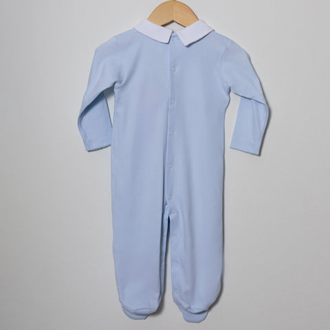 Blue Sea Hand Smocked Footie