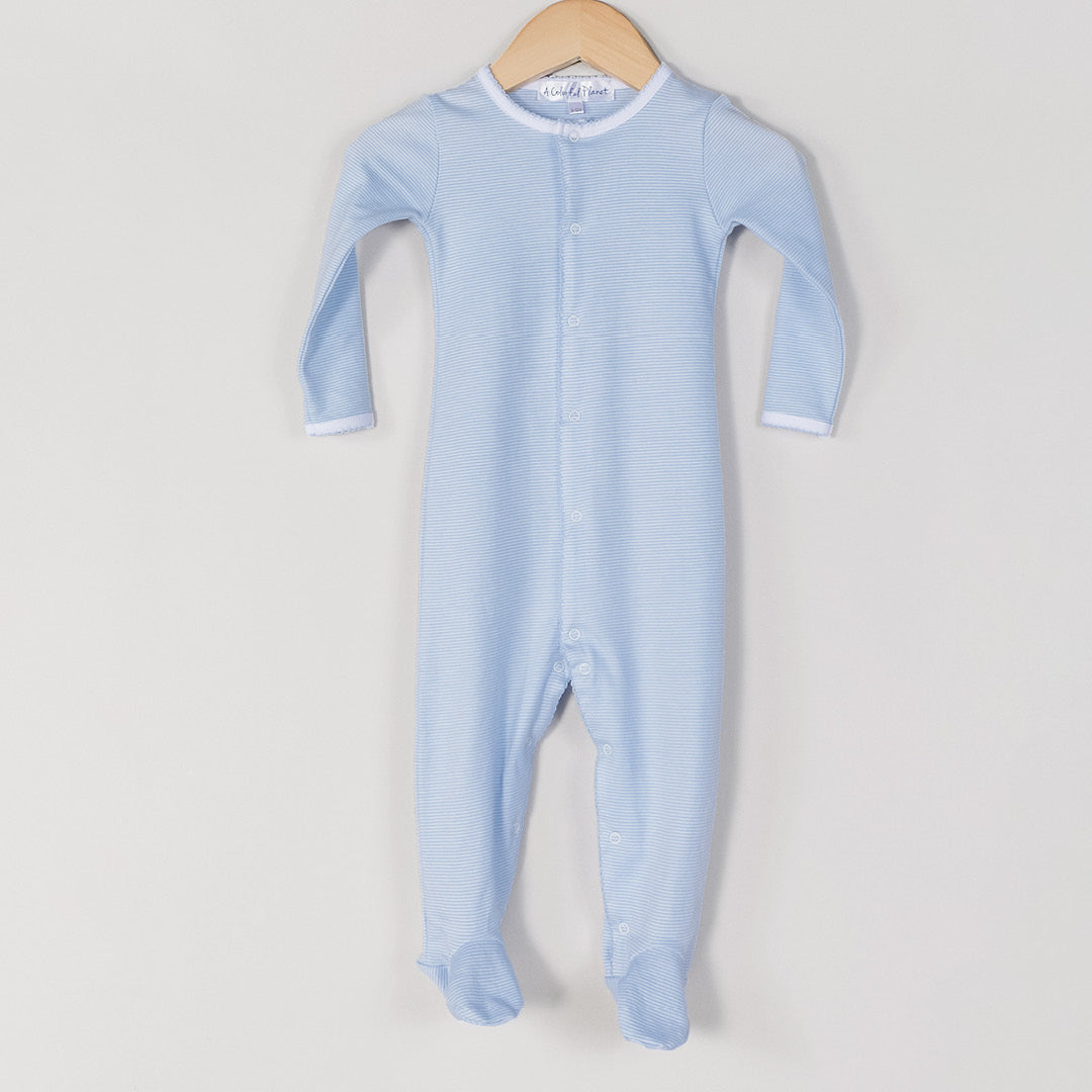 Blue Sky Lines Footed Pajama