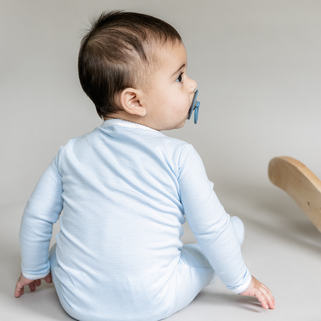 Blue Sky Lines Footed Pajama