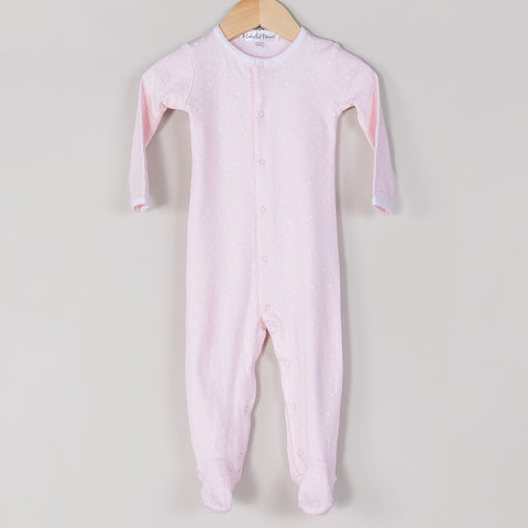 Pink Galaxy Stars Footed Pajama