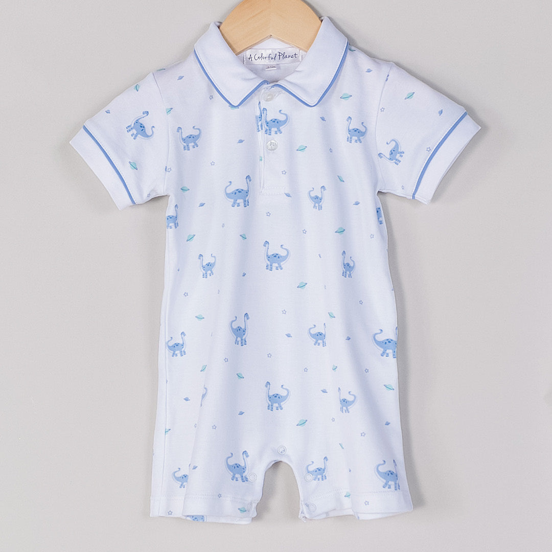 Blue Dinos Galaxy Playsuit