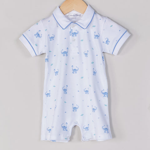 Blue Dinos Galaxy Playsuit