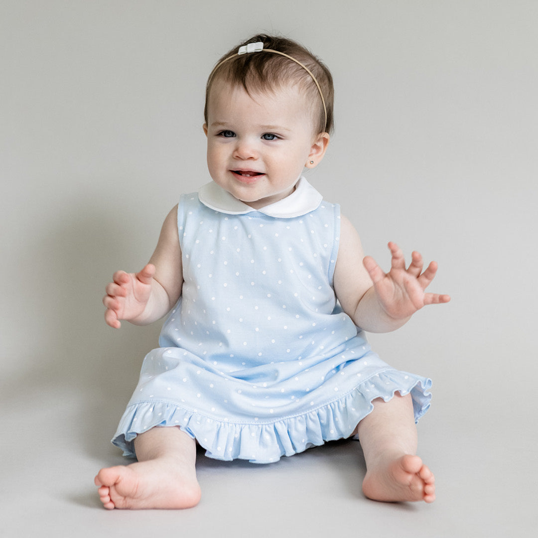 Blue Sky Polka Dots Dress