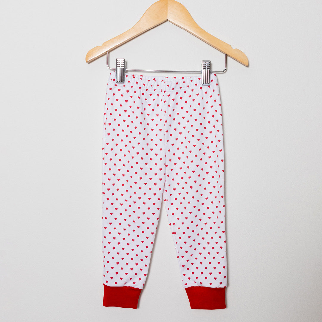 Red Hearts 2-piece Pajama Set